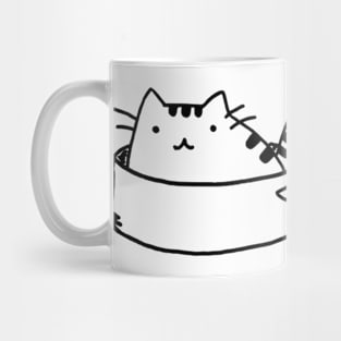 Cat in a Pan Mug